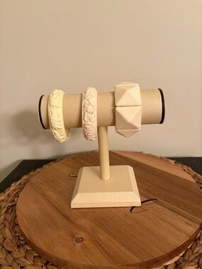 Cream Women's Fashion Bracelets Set - Elegant Floral & Geometric Styles Vintage?